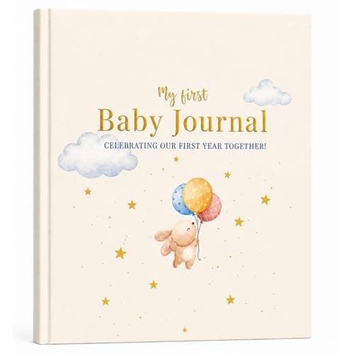 Tiny Trees® Baby Memory Book - My First Year Baby Diary I 51 Pages - Gift for Baby Showers - Parent's Diary for Expectant Mothers, Fathers, and Families | Milestones & Monthly Celebrations