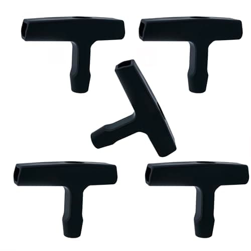 SUKLUROG Pull Cord Handle Replacement Recoil Starter Pull Handle Gasoline Engine Starter Handle Grip for Lawn Mowers Generator Chainsaws Trimmers Brush Cutter Engine Parts (5 Pcs)