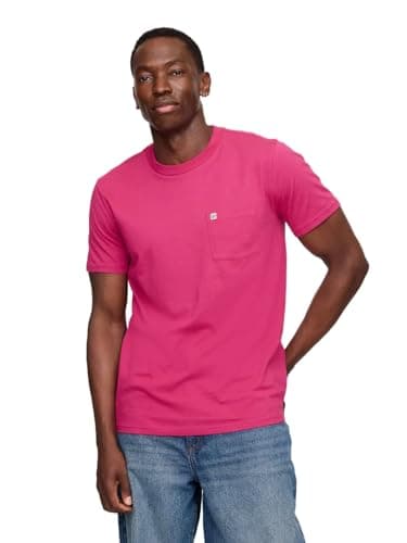 GAP Men's Pocket Tee, Ritzy Pink, Small
