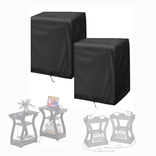 Aidetech End Tables Cover Outdoor Side Table Cover-20"W × 12"D × 23.6"H