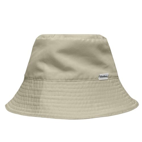 Gerber UPF 50+ Baby Sun Hat Toddler Beach Bucket Hat 0-7 Years, Olive, One Size
