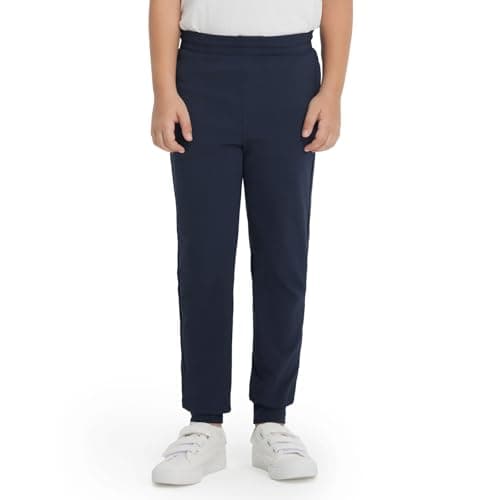 M MAELREG Boys Joggers Pants with 4 Zipper Pockets Running Track Pants Lightweight Quick Dry Sweatpants for Sports Outdoor Navy