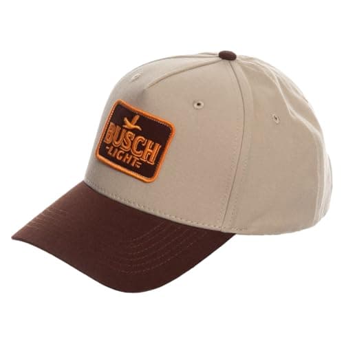 Calhoun Men’s Busch Light Structured Adjustable Baseball Hat Beige