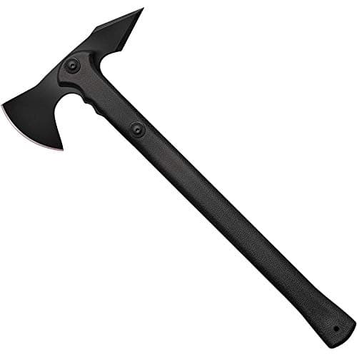 Cold Steel Drop Forged Tomahawk Survival Hatchet - Great for Camping, Survival, Outdoors and Chopping Wood, Trench Hawk - Black, One Size
