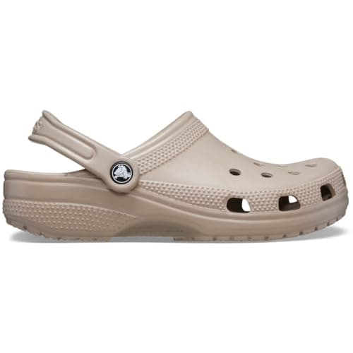 Crocs Unisex-Adult Classic Clog, Taupe, 5 Women/3 Men