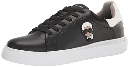 KARL LAGERFELD Paris Men's Shoes Sneaker, Black, 8.5