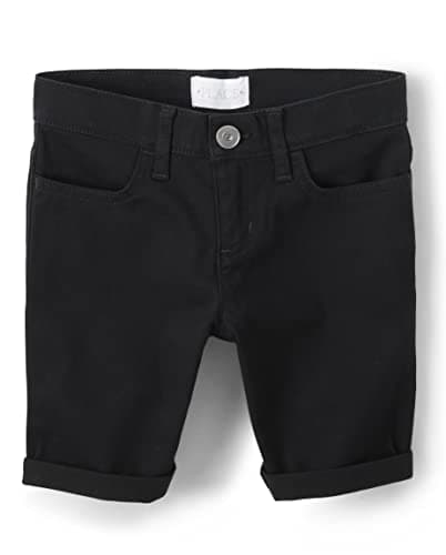 The Children's Place,Solid Skimmer Shorts,Black,14
