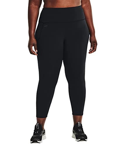 Under Armour Womens Motion Ankle Leggings, Black (001)/Jet Gray, 1X