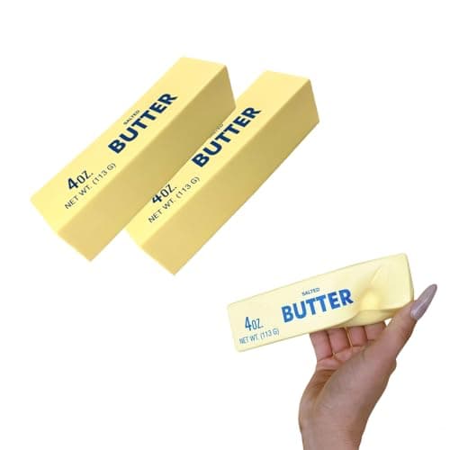 Soft Realistic Butter Squishy Toys for Stress Relief, Slow Rising Fidget Sensory Toy for Adults & Teens, Anxiety Relief Decompression Office Desk Gadget (1-piece Set)