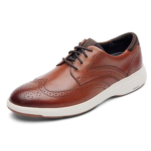 Rockport Men's Noah Wingtip, New Brown, 7.5 M