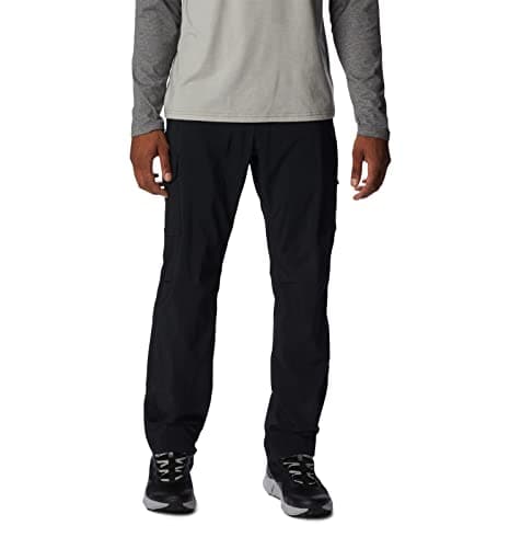 Columbia Mens Silver Ridge Utility Hiking Pant, Black, 34 x 32