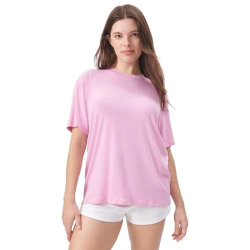 Florence by millsWomensCozy Crush Short Sleeve Boyfriend TeeHot PinkX-Small