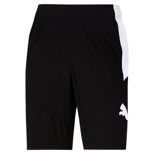 PUMA mens Puma Cat Shorts, Puma Black-puma White, Small US