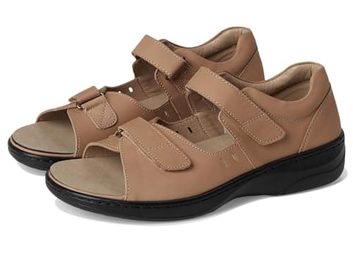 Propét Women's Gemma Sandals Comfort Footbed Dusty Taupe Nubuck 09H X-Wide US