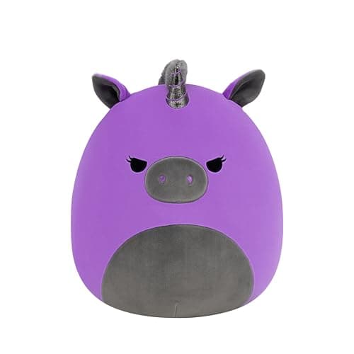 Squishmallows Original 14in Velocity The Purple and Black Unicorn – Official Jazwares Plush (Large)