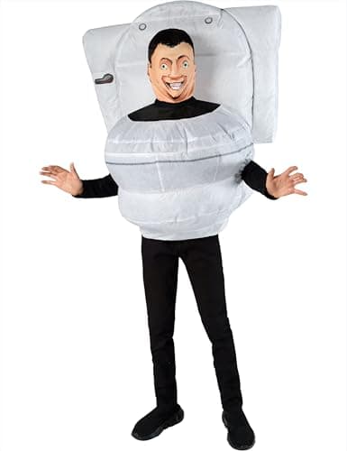 Rubies Skibidi Toilet Inflatable Costume for Kids, Boys Costume, Skibidi Toilet,