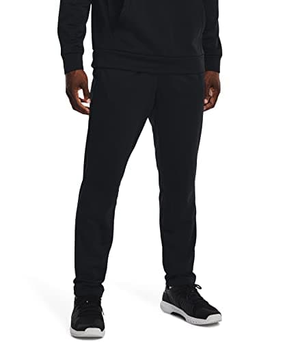 Under Armour Mens ArmourFleece Straight Leg Pant, (001) Black / / Black, 4X-Large