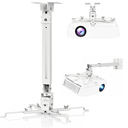 DAWASAPAT Adjustable Projector Ceiling/Wall Mount - 3-in-1 Universal Bracket for Projector Mounting, Universal Height Adjustable Mount Holder with Extension Pole