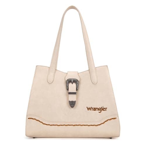 Wrangler Purse for Women 3 Compartments Medium Tote Bag Shoulder Purses