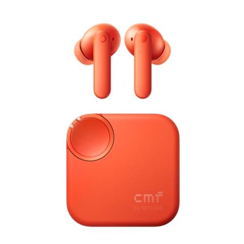 CMF By Nothing Buds 2 48dB Hybrid ANC True Wireless Earbuds, Strong and Comfort Noise Cancelling, Ultra Bass and Dirac Sound, in-Ear Detection, 55H Playtime, 6ENC Mics, Bluetooth 5.4 Light Orange