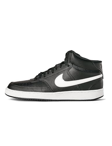 Nike Men's Court Vision Mid Next Nature Shoes, Black/White-Black, 9.5