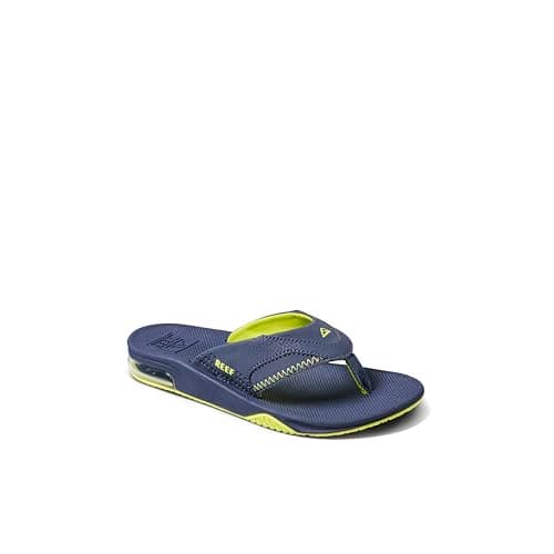 REEF Fanning Boys Sandal Lime-Navy 2 Y