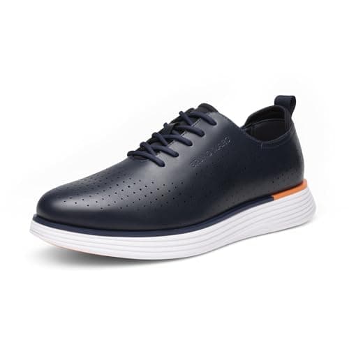Bruno Marc Men's MaxFlex Fashion Dress Sneakers Oxfords Classic Casual Shoes,Size 9.5,Blue,SBOX2318M