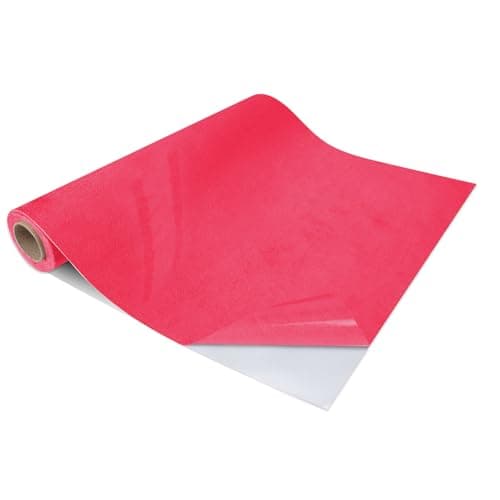 Premium Self-Adhesive Suede Fabric Wrap for Cars, Suede Car Interior Wrap for Dash Door Trim and Headliner, Stretchable Microfiber Suede Fabric Car Wrap DIY Interior Upgrade (Red, 17" x 80")