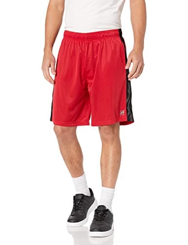Southpole Men's Inaseam 9", Red, Small
