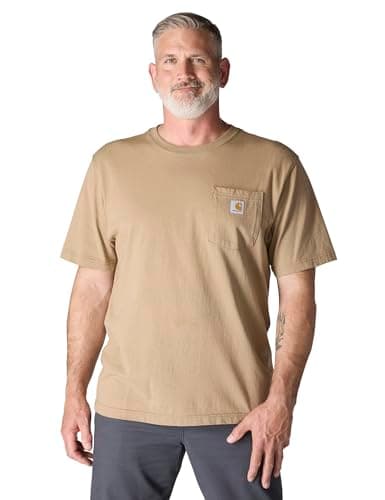 Carhartt Men's Iconic K87 Pocket T-Shirt, Desert, X-Large