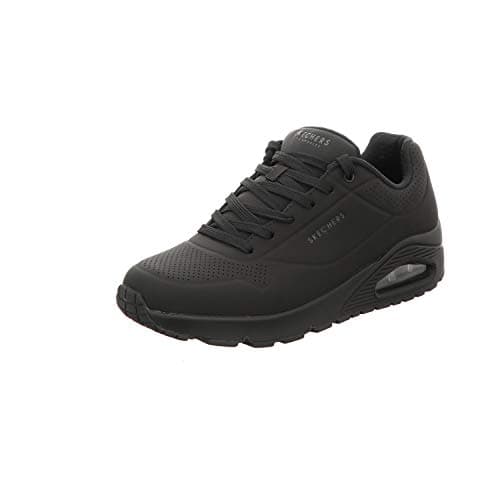 Skechers Men's Uno-Stand on Air Oxford, Black/Black, 10