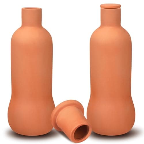 Blushtier 2 Pcs 34 oz Ollas Self Watering Pots, Large Terracotta Waterer
