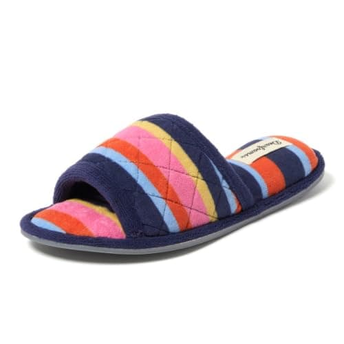 Dearfoams Women's Beatrice, MULTI, XL
