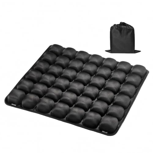 Asteraty Inflatable Seat Cushion with Press-to-Inflate Design, Airplane Seat Cushion for Long Flights, Travel Cushion for Sciatica Pain Relief, Portable Cushion for Car, Office & Airplane
