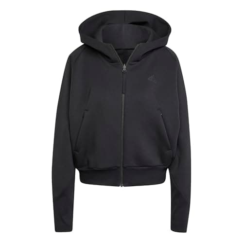 adidas Women's Z.N.E. Fullzip Hoodie, Black, XX-Small