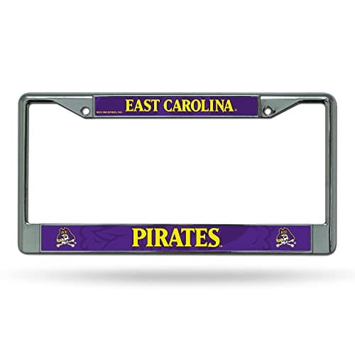 Rico Industries Standard Chrome License Plate Frame , 6 x 12.25-"