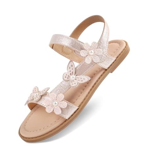 Wulubaba Toddler Girl Sandals Open Toe Butterfly Dress Sandals