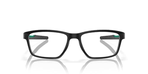 Oakley OX8153 Metalink Prescription Eyewear Frames, Satin Black/Demo Lens, 57 mm