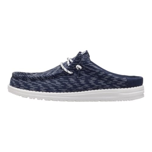 HEYDUDE Wally Slip Jersey Jacquard - Navy Blazer/White