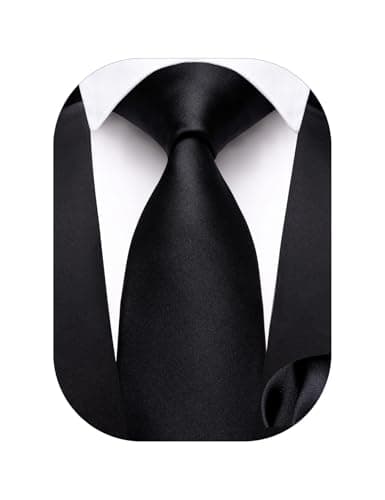 Barry.Wang Ties for Boys 47.2" Self-Necktie Kids and Pocket Square Set Teenager Uniform Graduation Performance Age 6-15