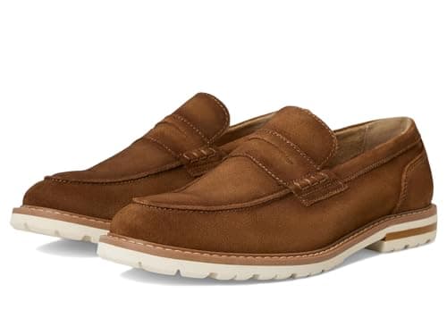 Stacy Adams Hopkins Penny Slip-On Brown Suede 8.5 M