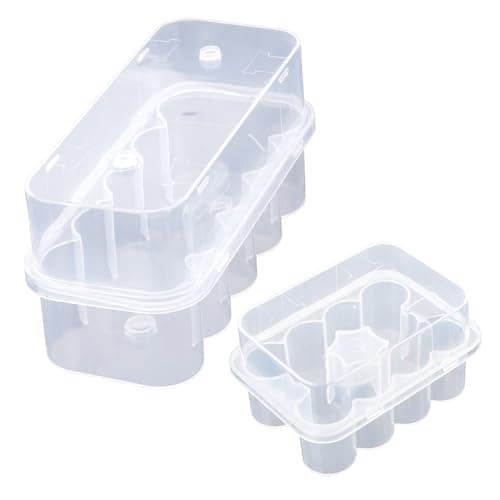 20-Slot Peptide Vial Organizer Set for Refrigerator, Transparent Stackable Plastic Portable Fridge Cooler 10ml & 3ml Vial Storage Case Holder Box Container Kit Accessories for Storage & Organization
