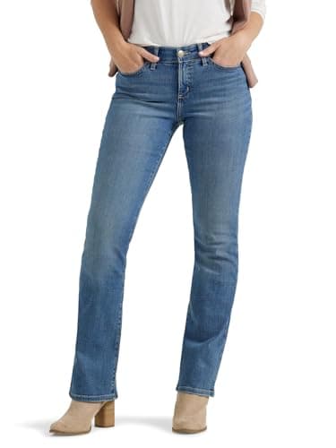 Lee Women's Ultra Lux Comfort with Flex Motion Bootcut Jean Majestic 4 Short