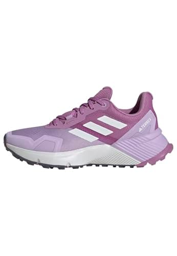 adidas Women's Terrex Soulstride Trail Running, Preloved Purple/Crystal White/Powder Plum, 5