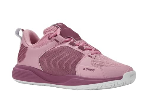 K-Swiss Women's Ultrashot Team Tennis Shoe, Cameo Pink/Grape Nectar/White, 10 M