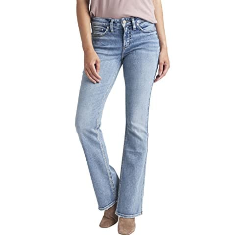 Silver Jeans Co. Suki Mid Rise Curvy Fit Bootcut Jeans | Trendy & Stretchy Denim Bottoms
