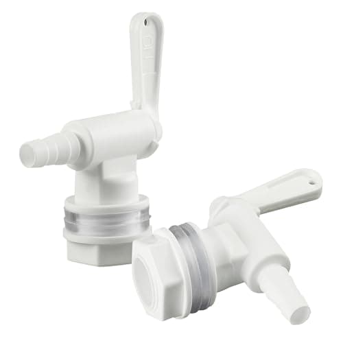Plastic Bucket Spigot 2 Pack Fermentation Valve for 5 Gallon Home Brewing Bucket Beer Wine Making Bottling Faucet with Barbed Outlet by GWENBHMTOOL