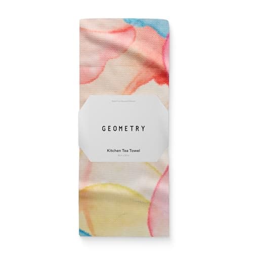 GEOMETRY Spring Kitchen Towels - Double Sided, Quick Dry Microfiber Cloth - Spring & Summer Dish Towels for Kitchen Drying - Premium Quick Dry Towel - Bubbling, 18" x 30" - 1-Pack