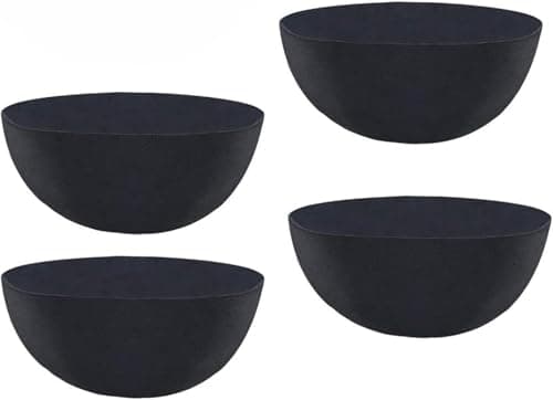 Non-Woven Fabric Plant Grow Bags Replacement Coco Liner Window Basket,Trough Shaped Wall and Deck Mount Planters,Round Hanging Basket (5-Pack, 14)