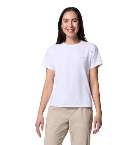 Columbia Women's Sun Trek Short Sleeve II, White, 1X